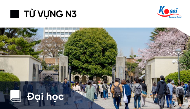 Từ vựng tiếng Nhật N3: Đại học